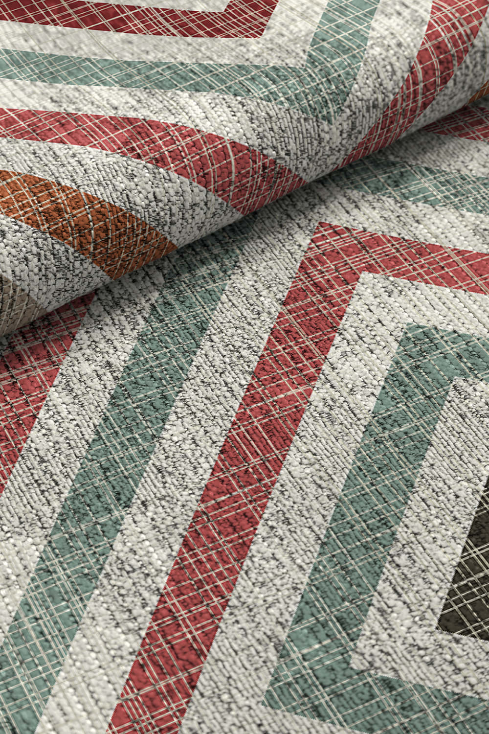Tapis décoratif en coton en impression digital multicolore 120x170 — vue 4