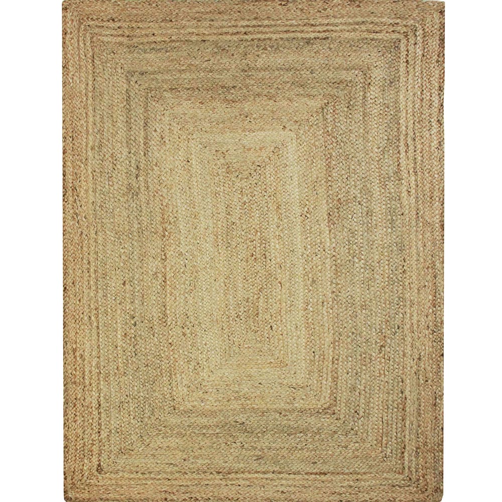 Tapis jute tressé naturel artisanal 160x230 — vue 3
