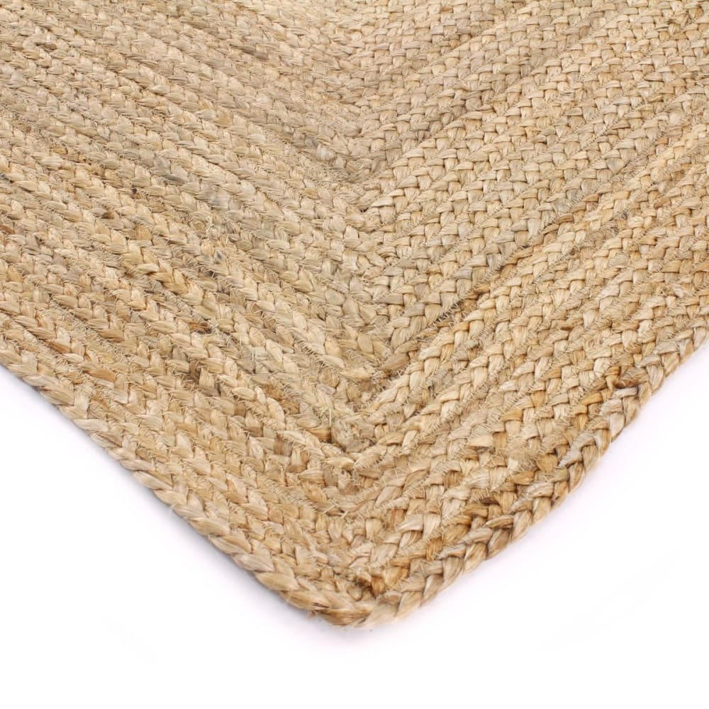 Tapis jute tressé naturel artisanal 160x230 — vue 4