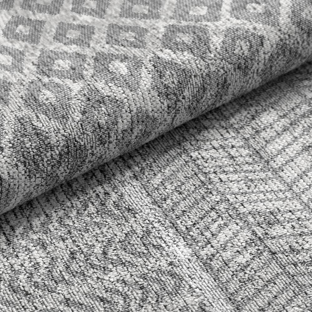 Tapis décoratif en coton en impression digital gris 160x230 cm — vue 3