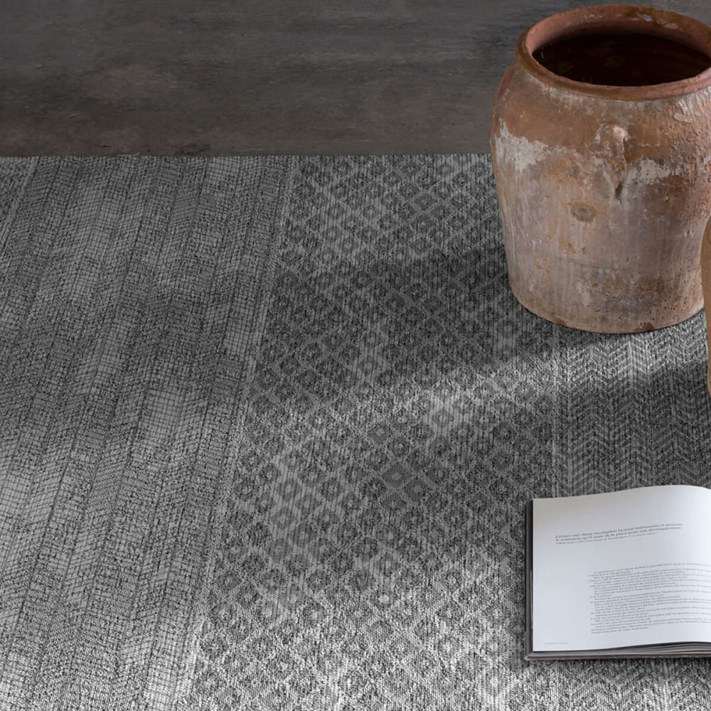 Tapis décoratif en coton en impression digital gris 160x230 cm — vue 4