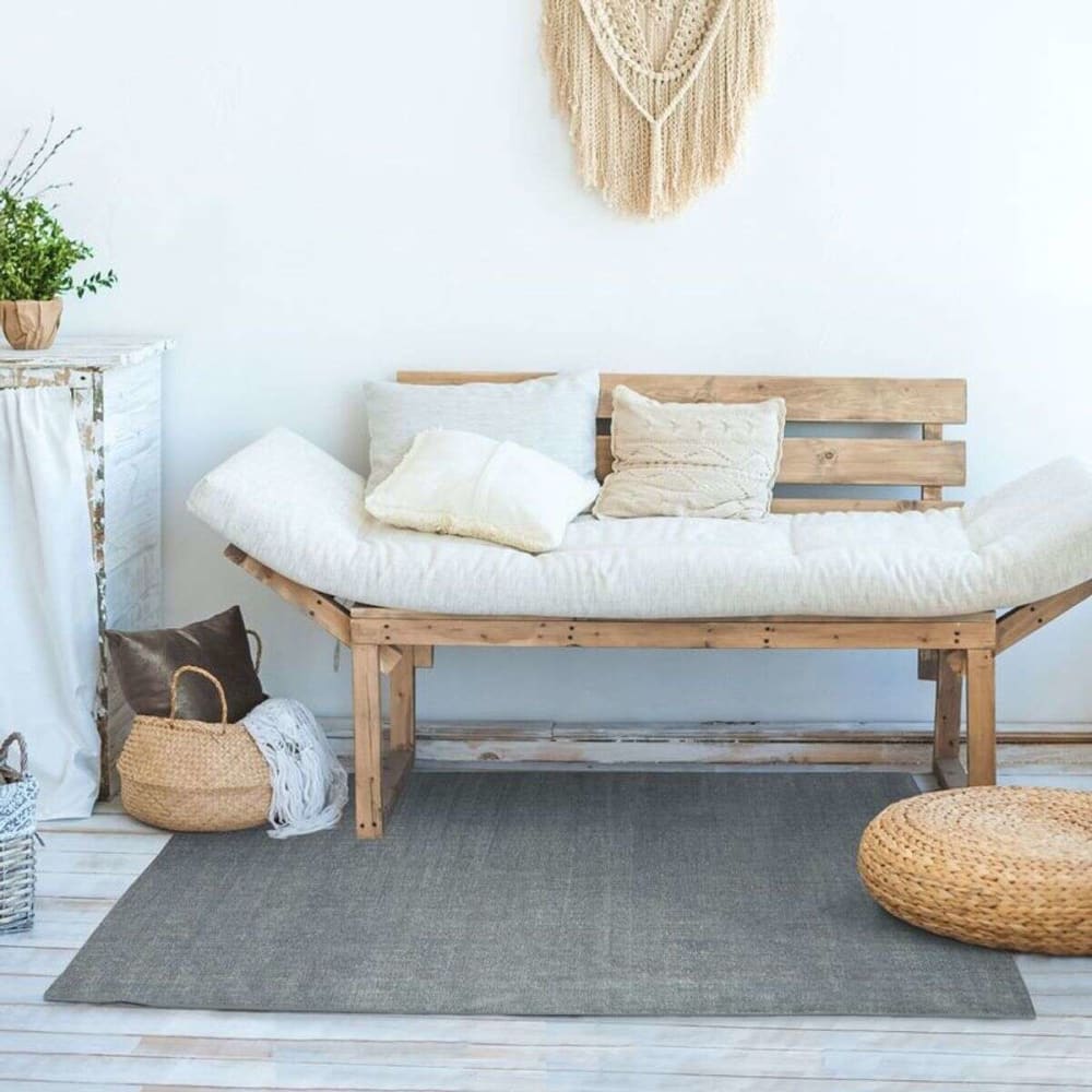 Tapis vintage effet délavé gris 120x170 — vue 3