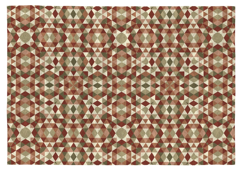 Rugs&Rugs Deko - Baumwollteppich mit Digitaldruck 120x170 cm; Braun style modern Braun Öko-Tex Zertifikat Baumwolle