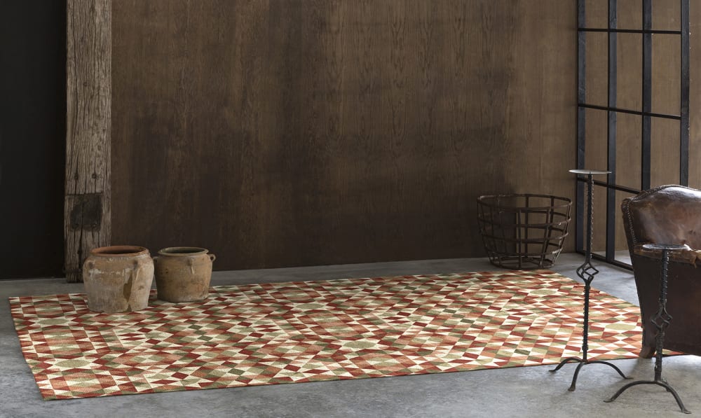 Deko - Baumwollteppich mit Digitaldruck 120x170 cm; Braun -