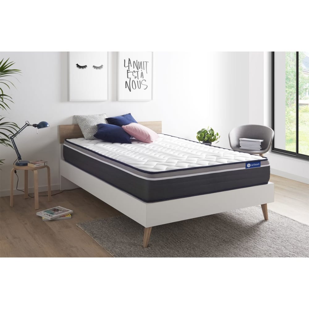 Actisom Matratze aus Latex und Memory-Schaum 160 x 200 cm, weiß style classic chic - Stoff
