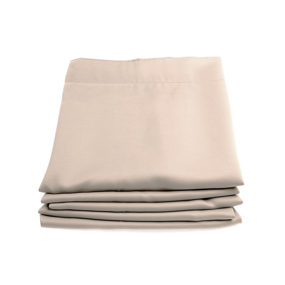 Rideau thermique occultant galon fronceur beige mc634 140lx260h - Maisons du Monde
