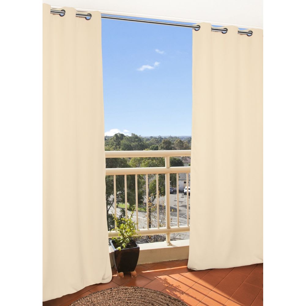 Rideau Extérieur Oeillets Beige MC630 135x250