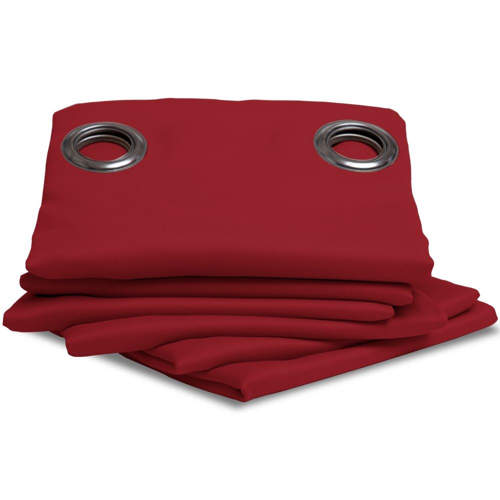 Rideau thermique occultant oeillets rouge mc310 140lx260h - Maisons du Monde