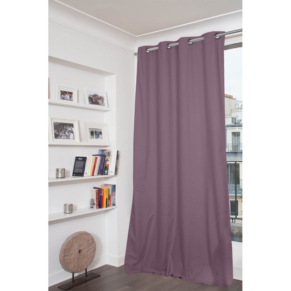 Rideau Occultant Total Oeillets Violet MC407 135x250