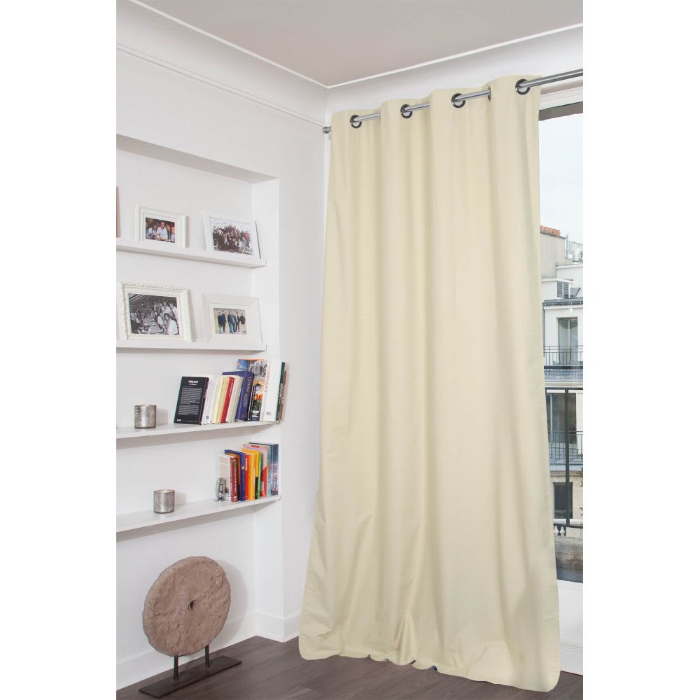 Rideau Occultant Total Oeillets Beige MC634 135x250