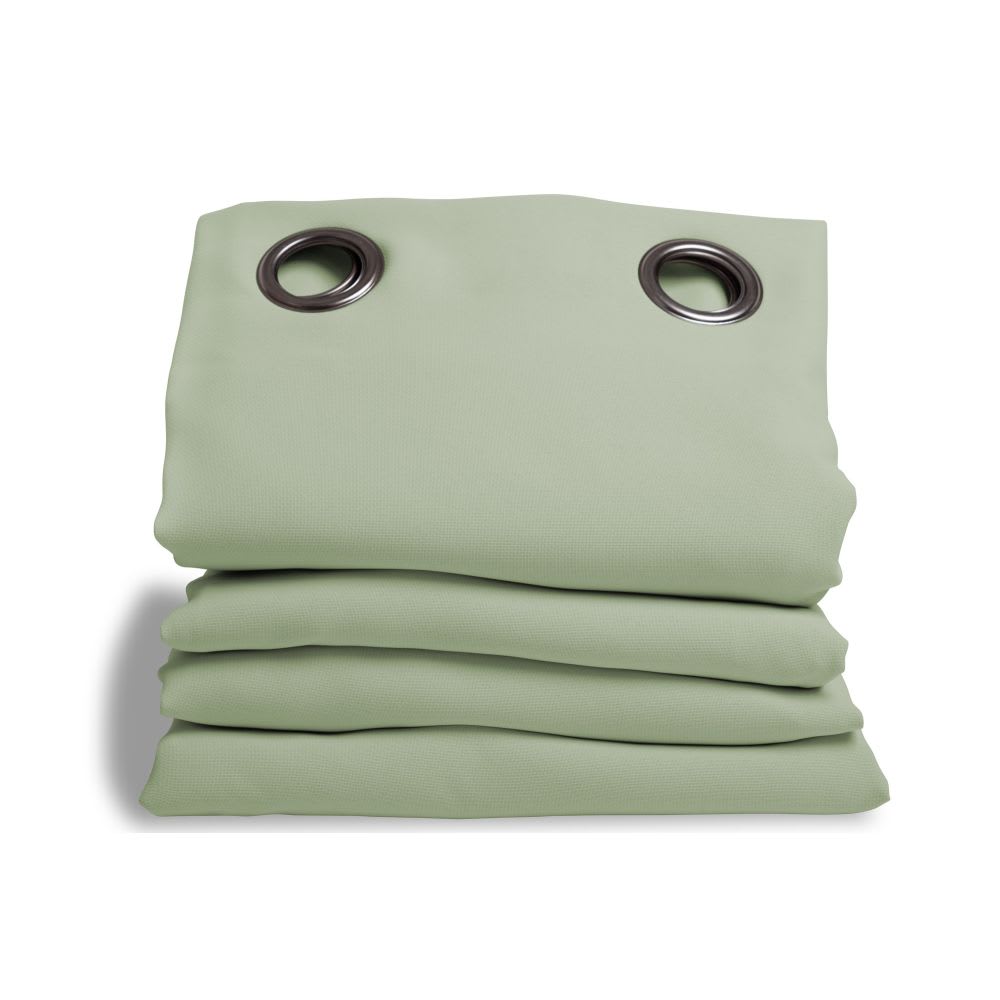 Rideau phonique oeillets vert mc540 140lx260h moondream — vue 3