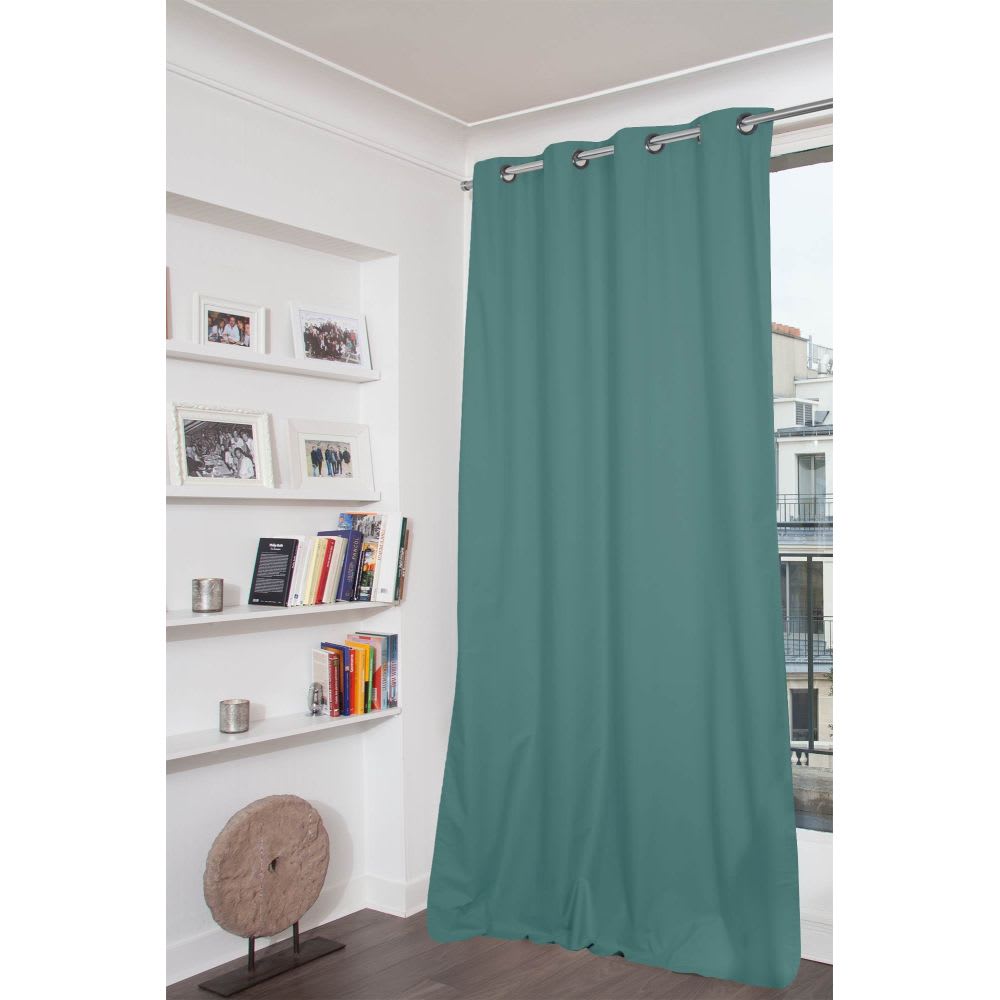 Moondream Rideau occultant total oeillets bleu mc8826 135lx250h style classique chic - Pes - Polyester