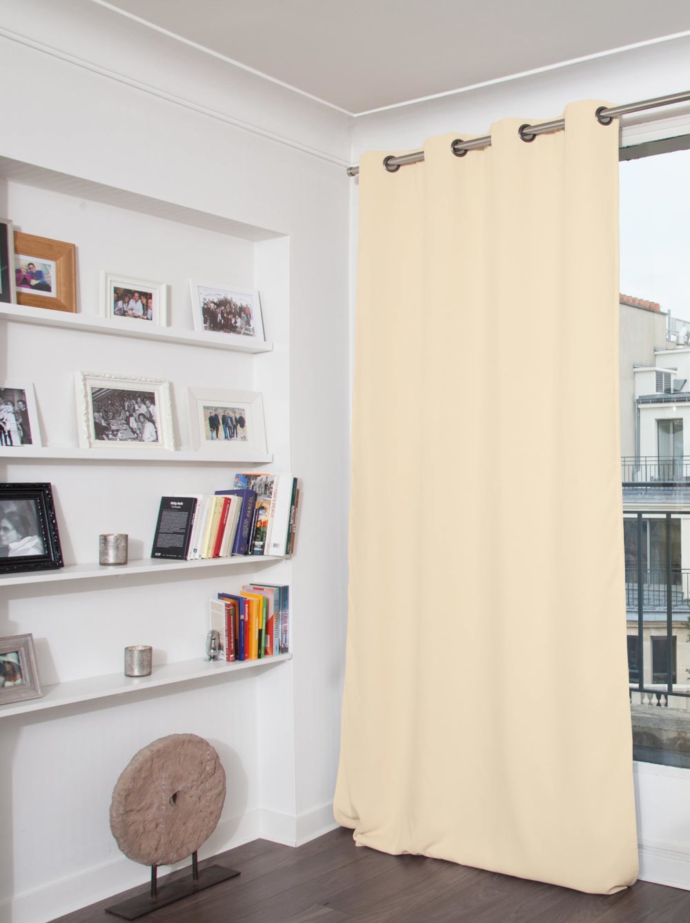 Rideau occultant et thermique moondream polyester coquille 260 x 145