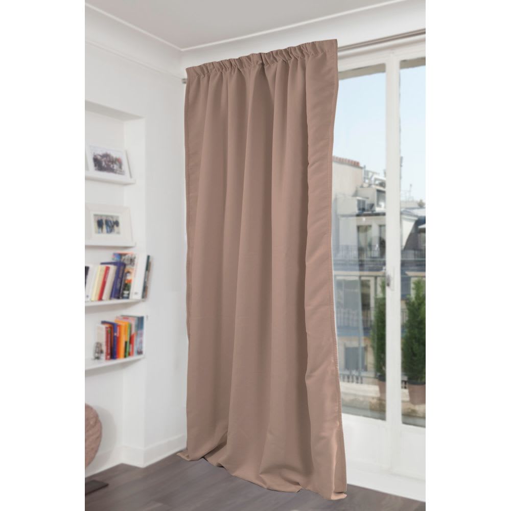 Moondream Lärmschutzvorhang Faltenband Beige MC8220 140Lx260H style classic chic Beige Pes - Polyester
