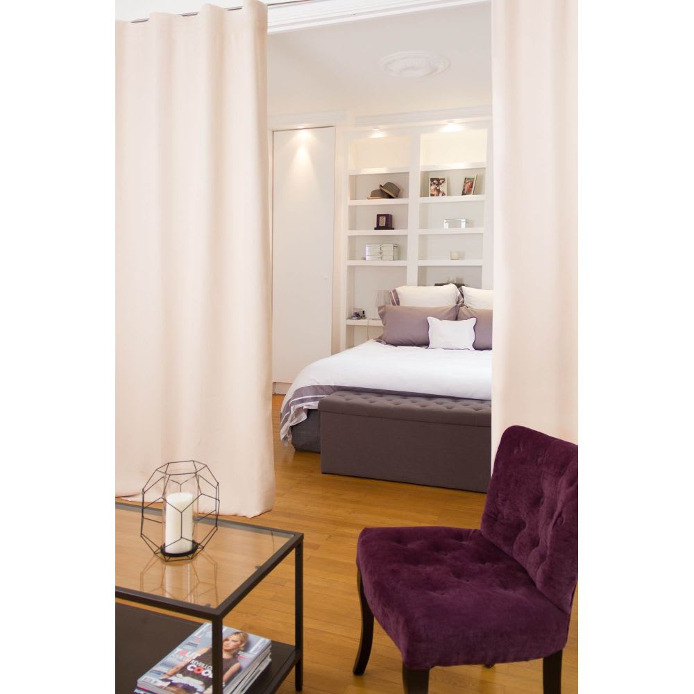 Rideau phonique séparateur Passe tringle Beige MC634 140x250