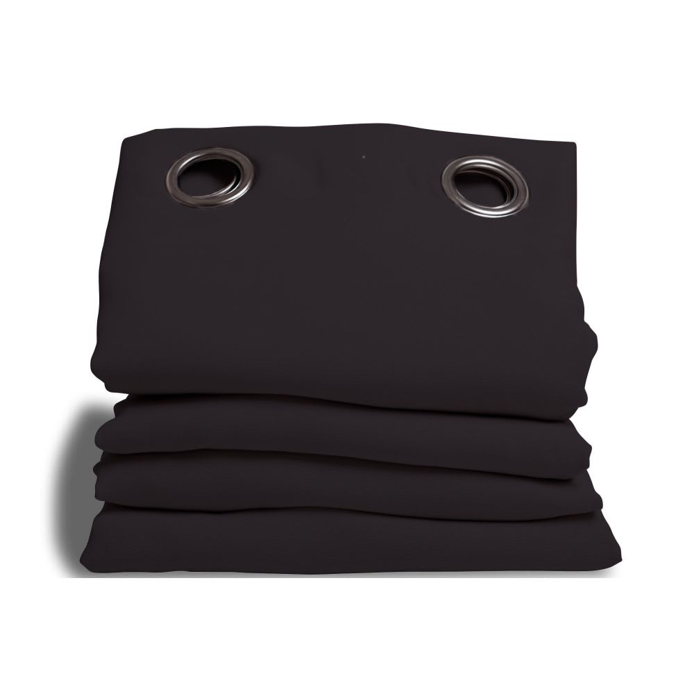 Rideau phonique oeillets noir mc710 140lx260h moondream — vue 3