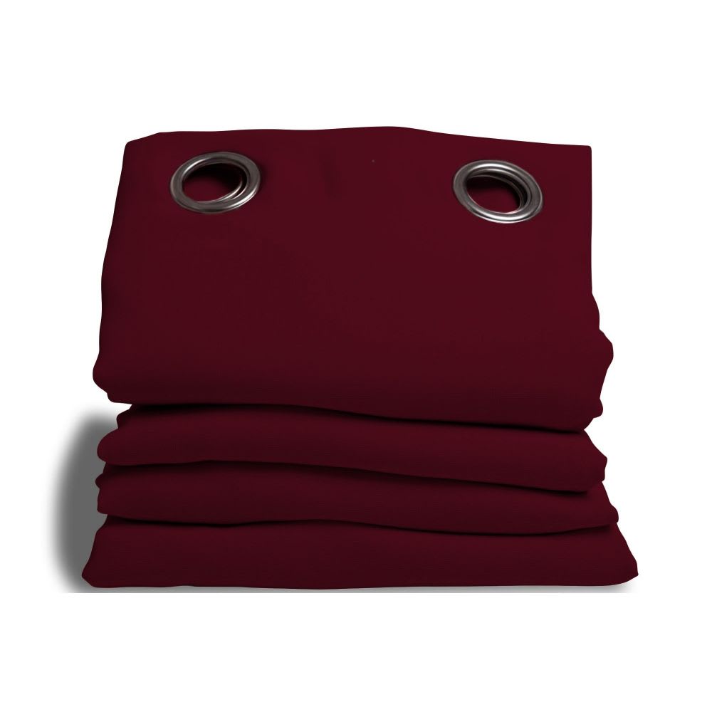 Rideau phonique oeillets rouge mc330 140lx350h moondream — vue 3