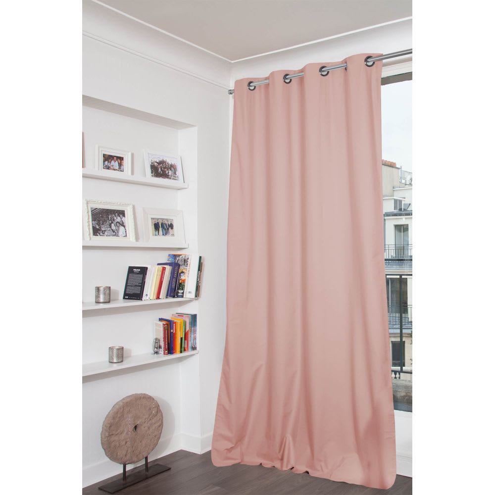 Rideau Occultant Total Oeillets Rose MC343 135x250