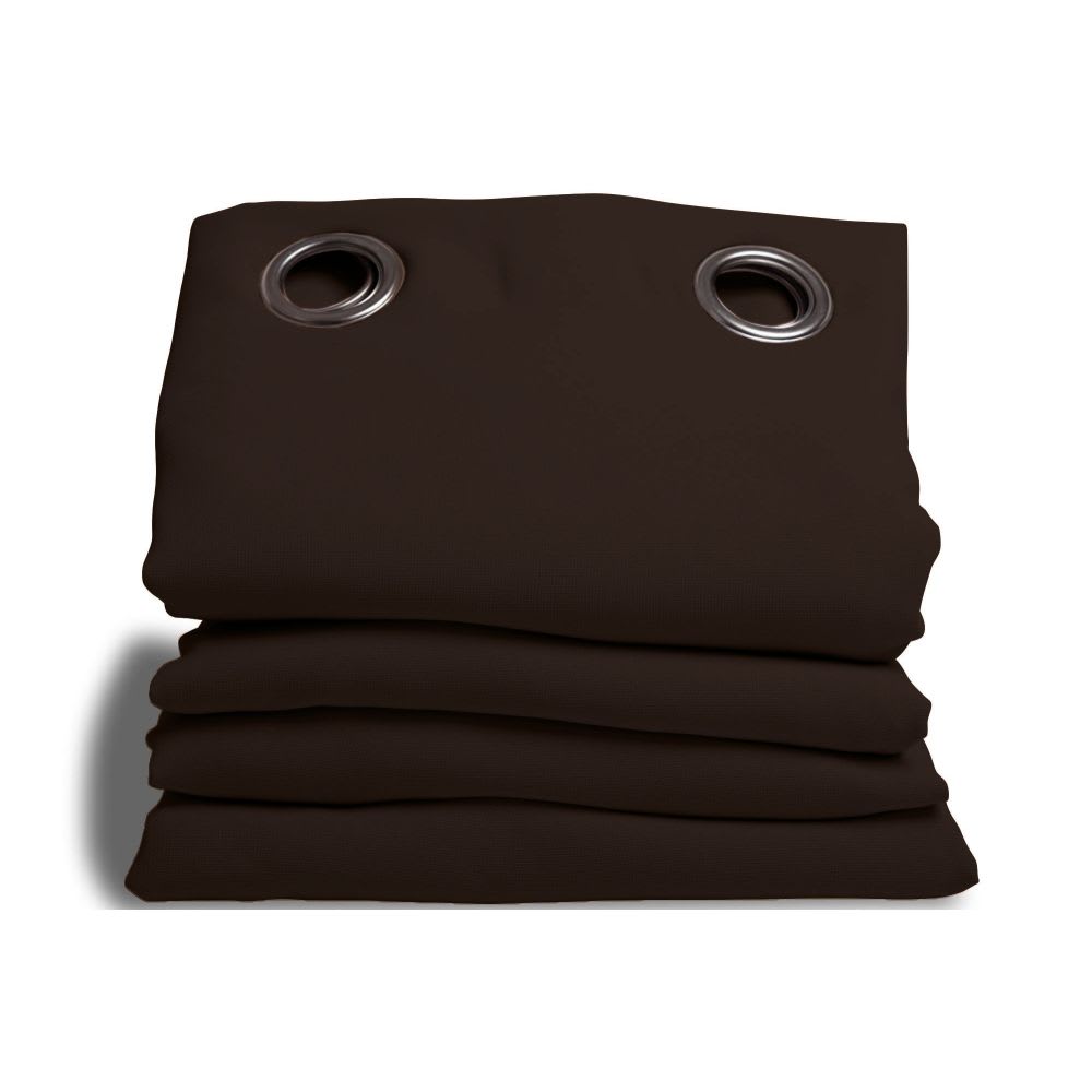 Rideau phonique oeillets marron mc610 140lx260h moondream — vue 3