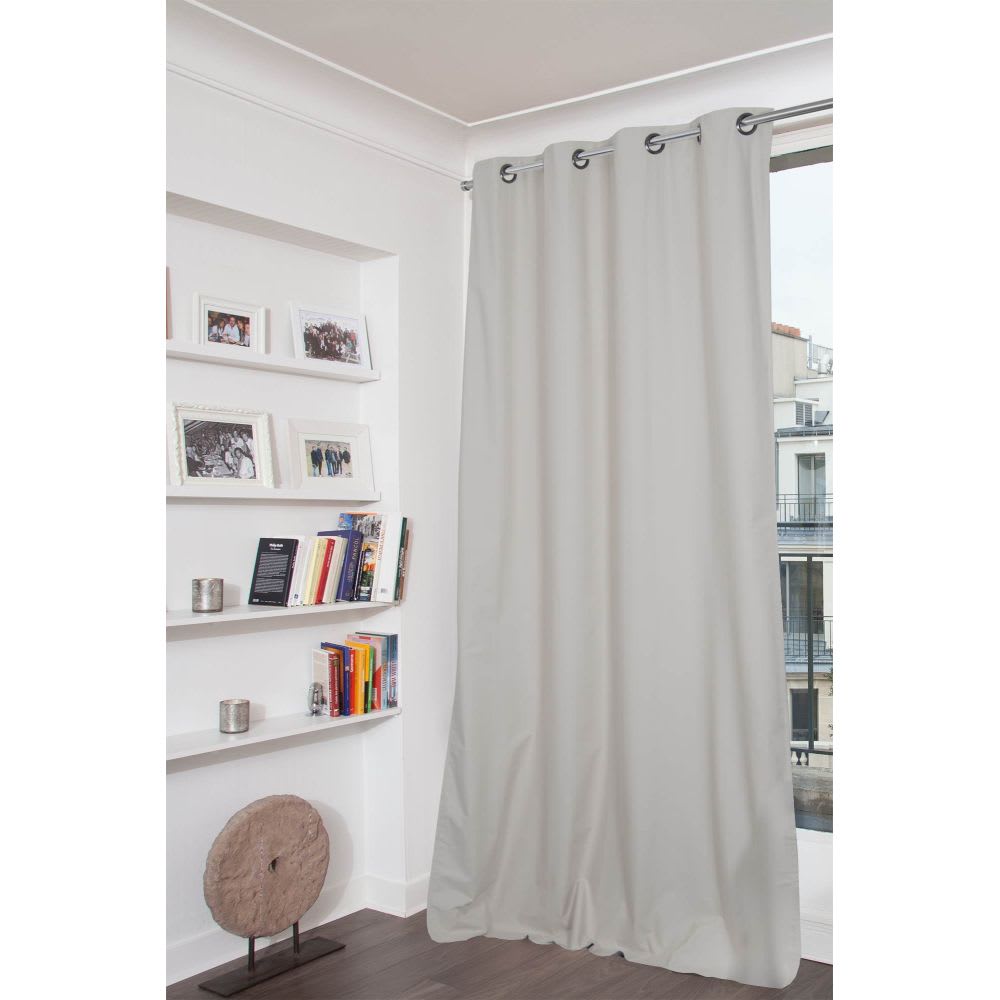 Rideau Occultant Total Oeillets Gris MC17 135x250