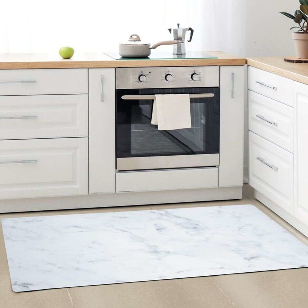 Tapis de cuisine imprimé marbre 45x120 - vinyle antidérapant — vue 3