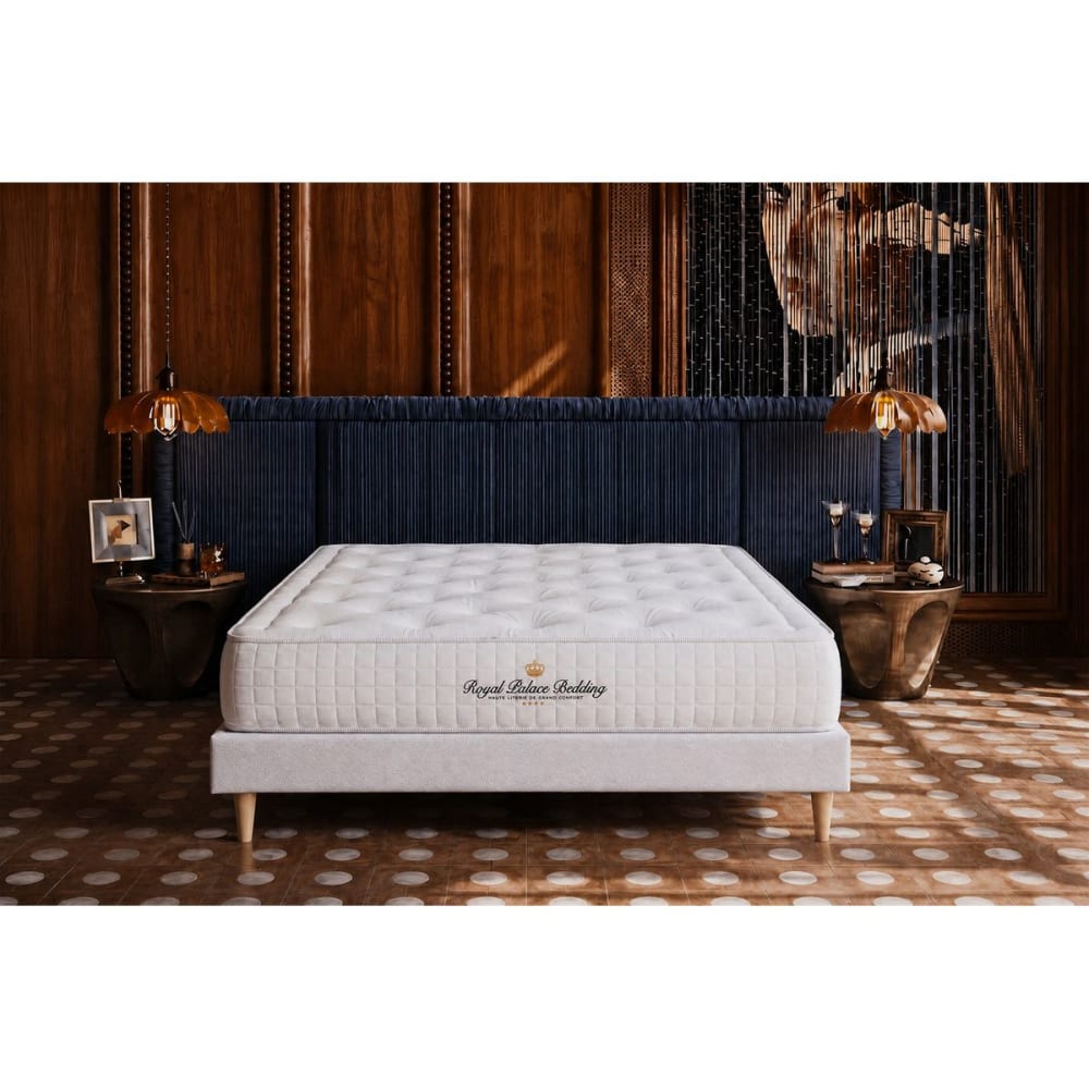 Royal palace bedding Matratze aus Memory-Schaum 90 x 190 cm, weiß, Härtegrad : Mittel style classic chic Stoff Baby