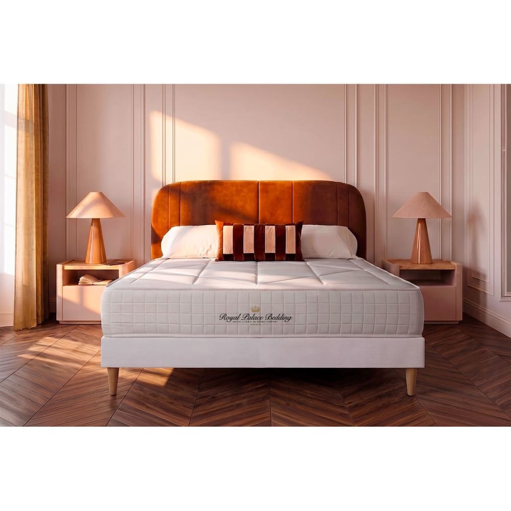 Royal palace bedding Matratze aus Taschenfederkern und Memory-Schaum 140 x 200 cm, weiß style classic chic - Stoff