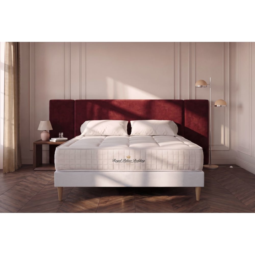 Royal palace bedding Matratze aus Memory-Schaum 160 x 200 cm, weiß, Härtegrad : Sehr fest style classic chic - Stoff