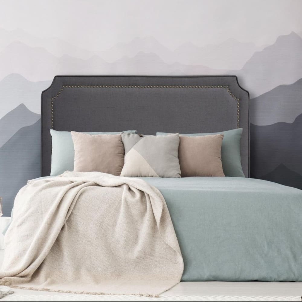 Tête de lit 180cm tissu gris - Maisons du Monde