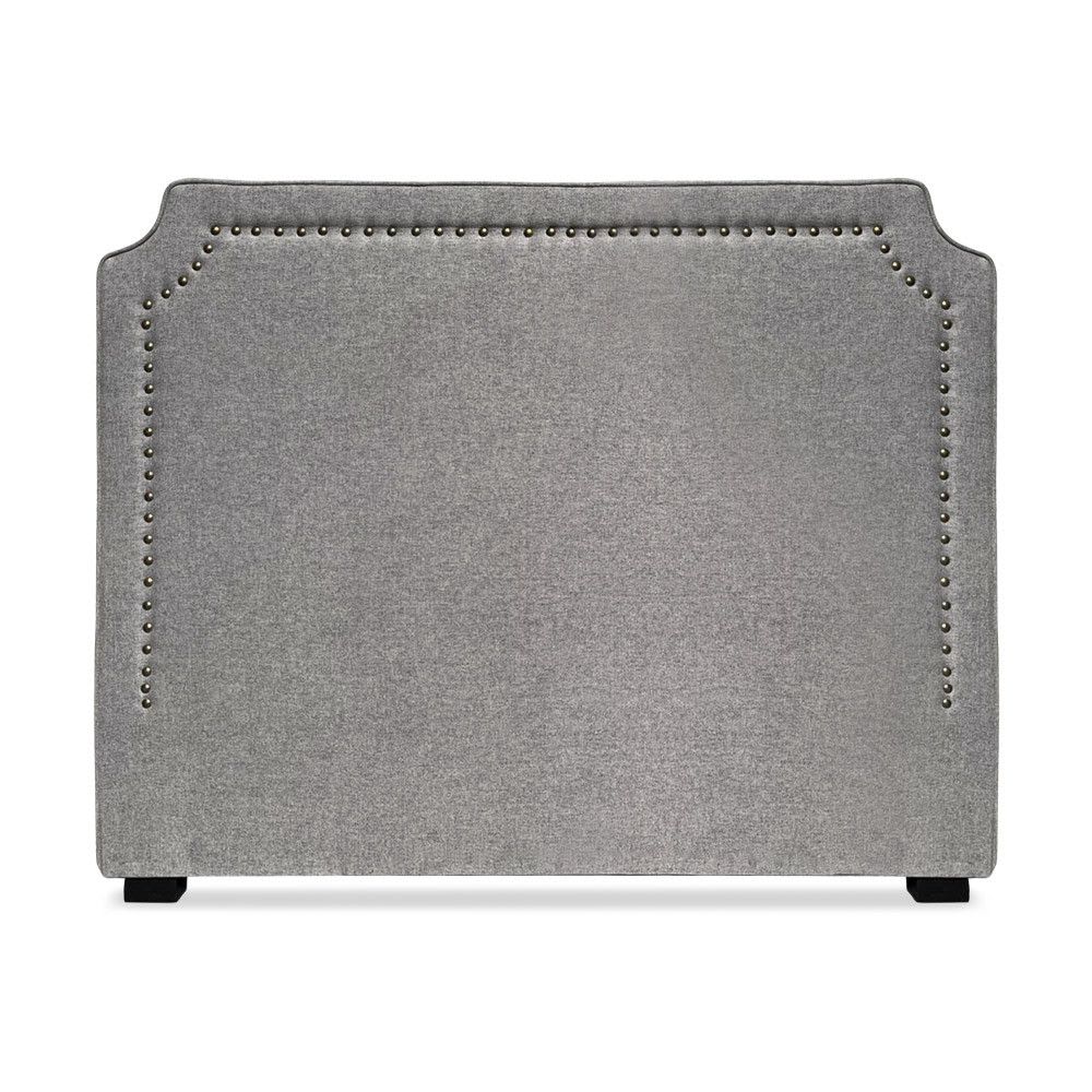 Tête de lit 140cm tissu taupe