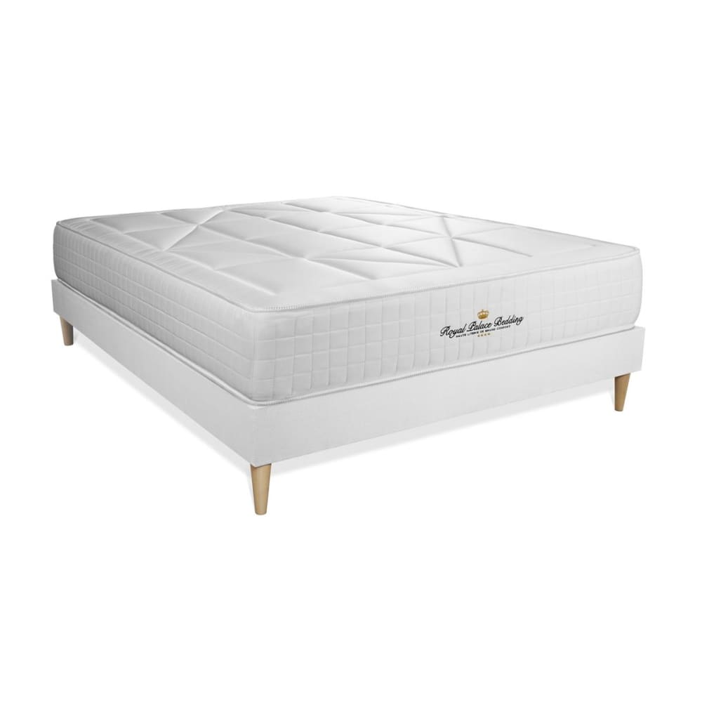 Ensemble 140x190 ressorts et mémoire de forme - sommier kit - Maisons du Monde