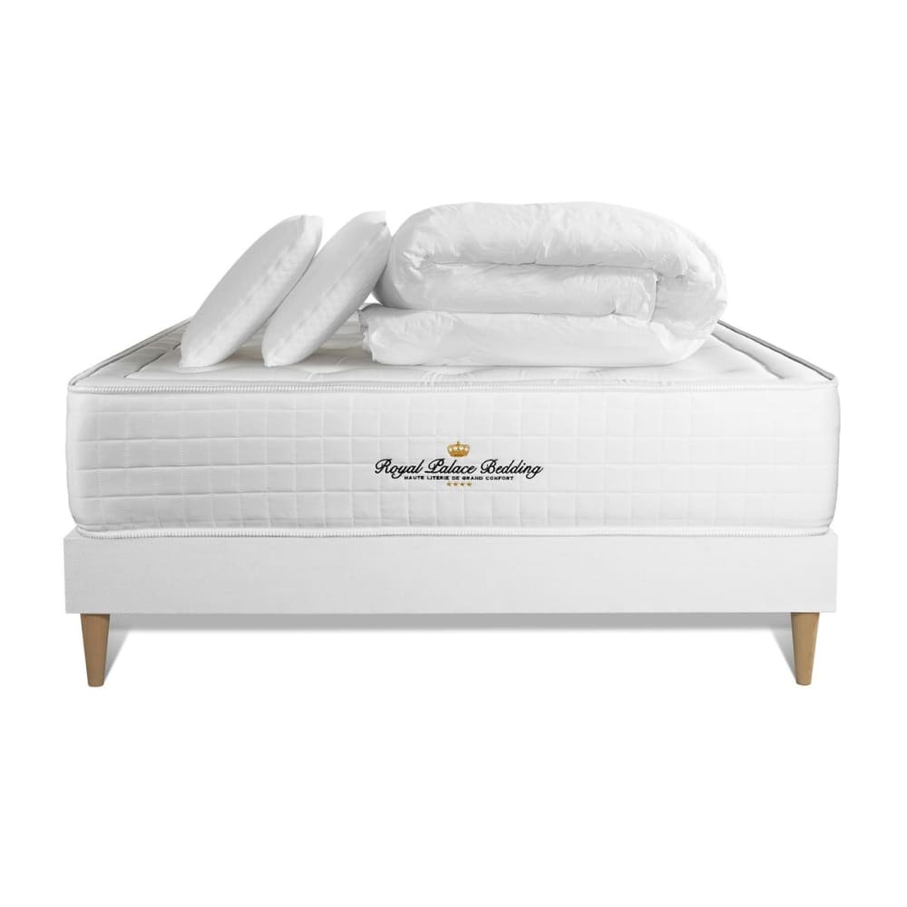 Pack matelas sommier kit 180x200 oreiller couette - Maisons du Monde
