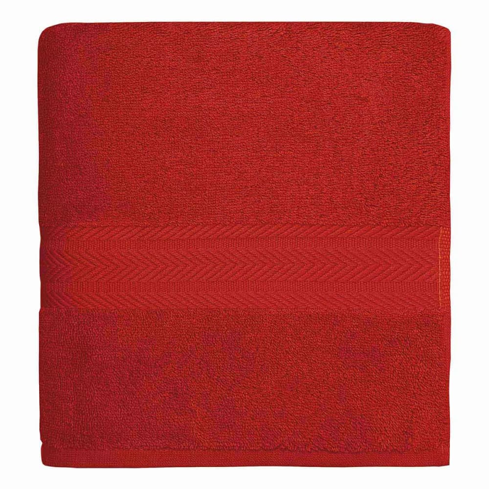 Drap de bain 550 g/m²  rubis 70x140 cm