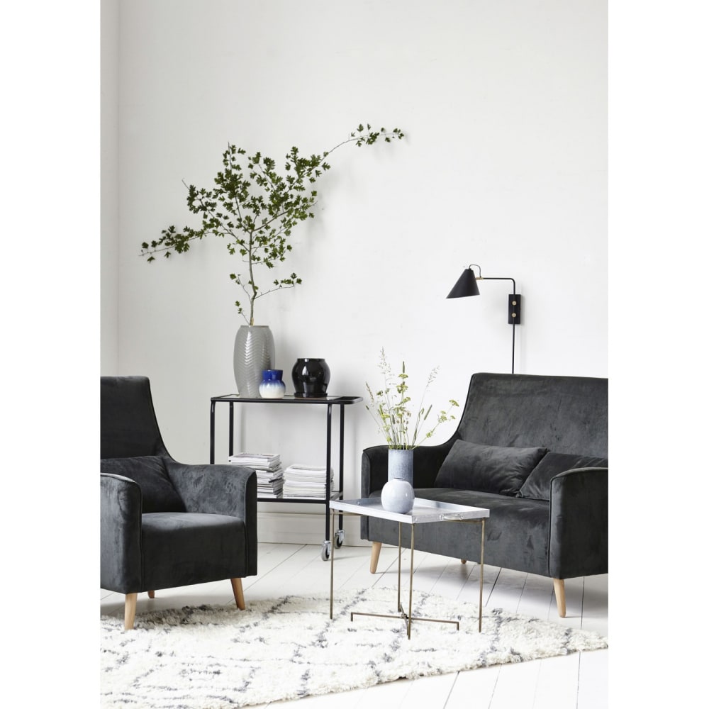 Applique noire et laiton - Maisons du Monde