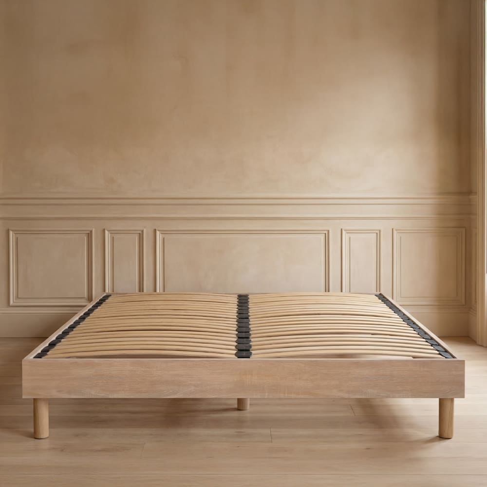 Sommier en kit lattes bois naturel bois 180x200 - Maisons du Monde