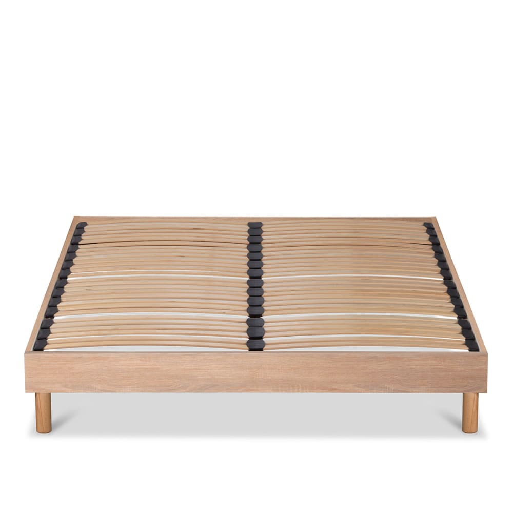 Sommier en kit lattes bois naturel bois 160x200 Sommier en kit lattes bois naturel bois 160x200