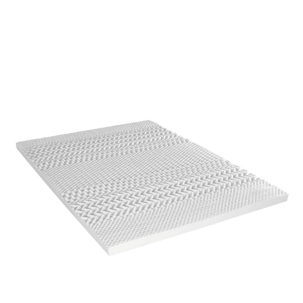 Maison Aubertin Surmatelas mémoire 160x200 style classique chic Blanc Viscose