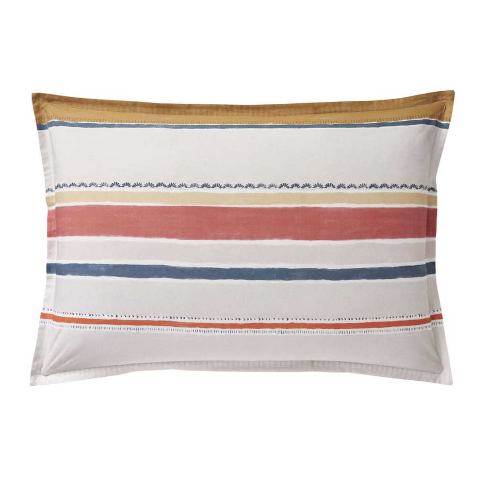 Taie d'oreiller rectangle en coton blanc 50x75