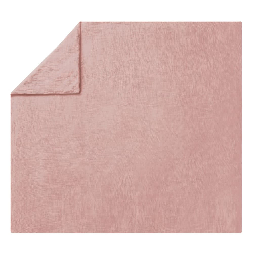 Housse de couette en coton rose 240x220 — vue 3