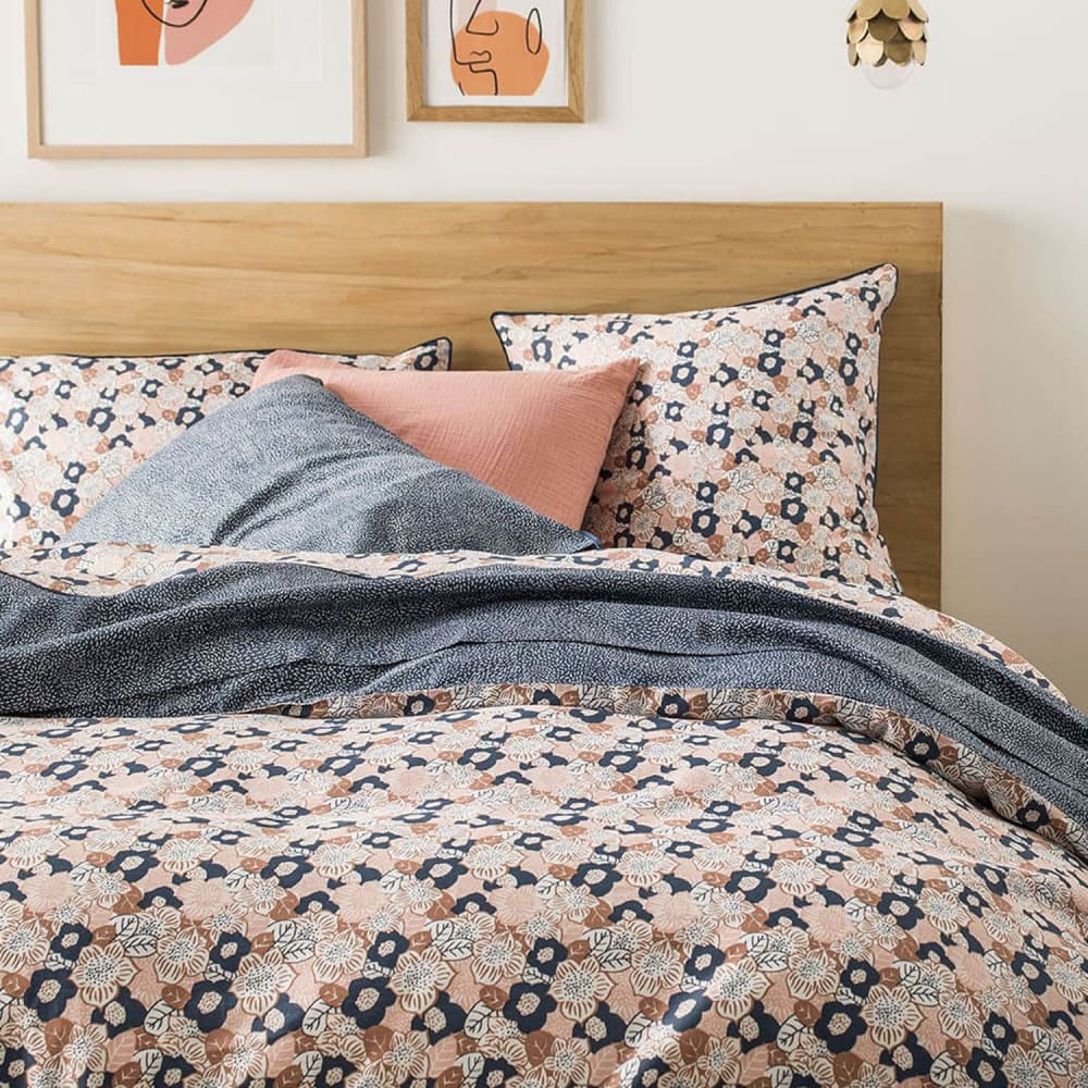 Housse de couette en coton rose Lingerie 200x200