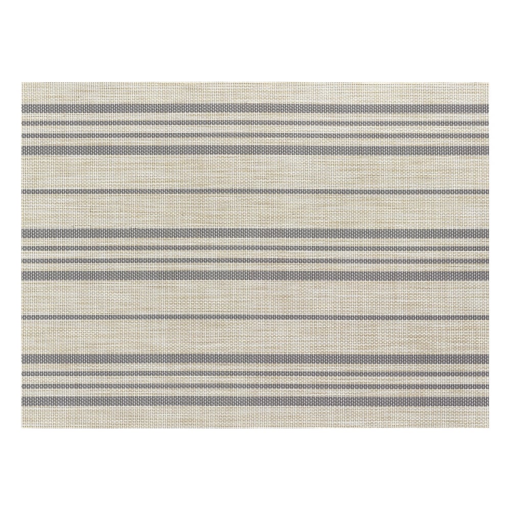 Set de table  en polyester naturel/gris 33 x 45 cm