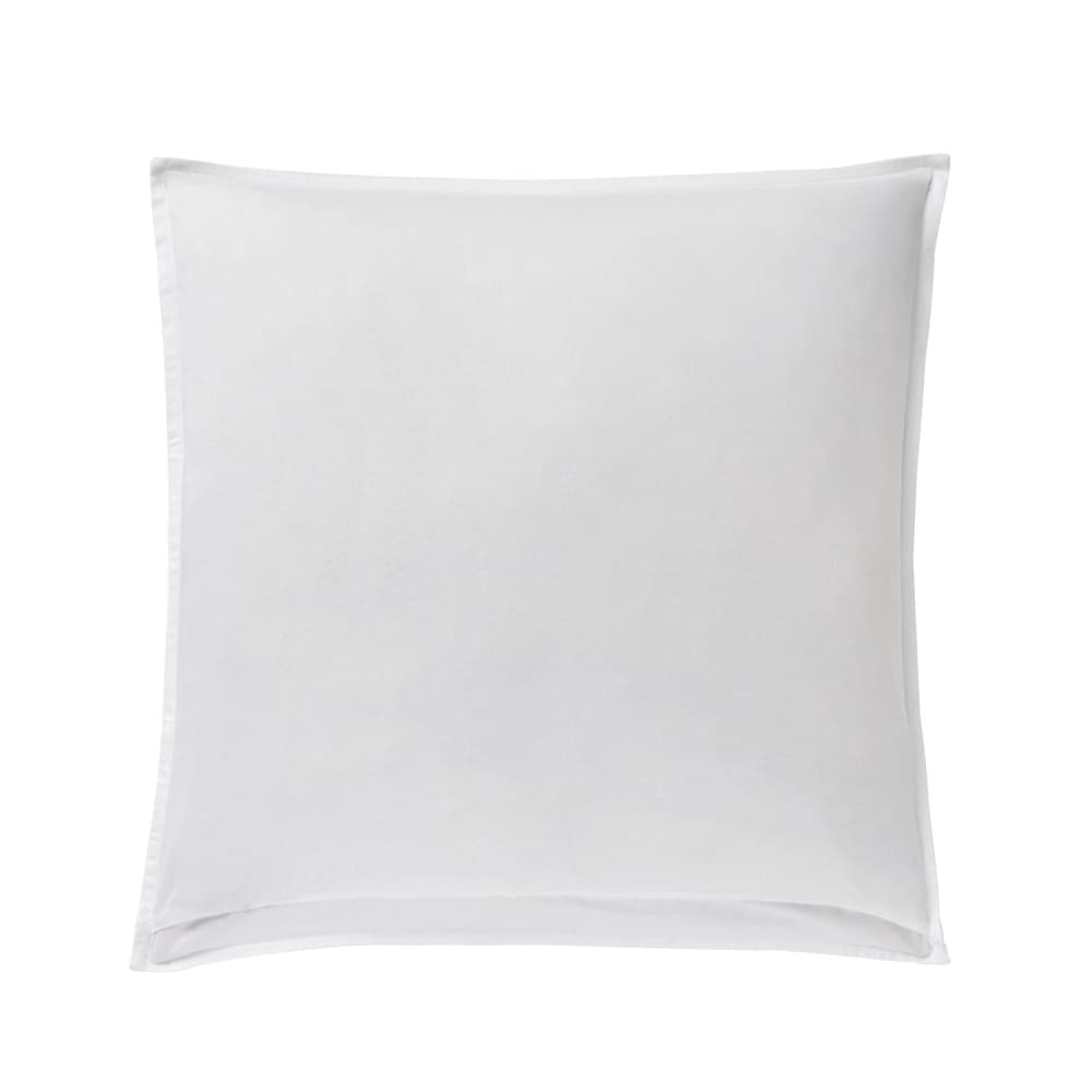 Taie d'oreiller carrée en satin blanc 65x65 — vue 3