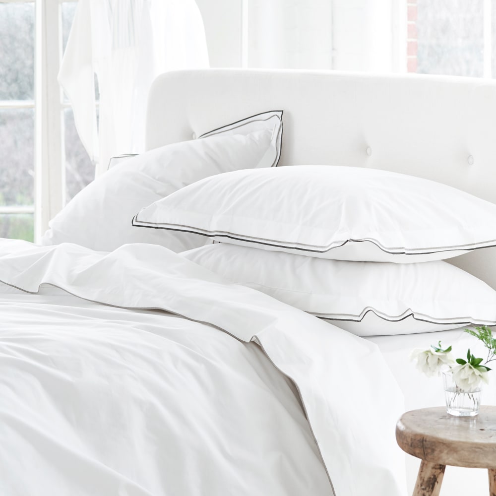 Housse de couette unie en coton naturel 240x220 - Maisons du Monde