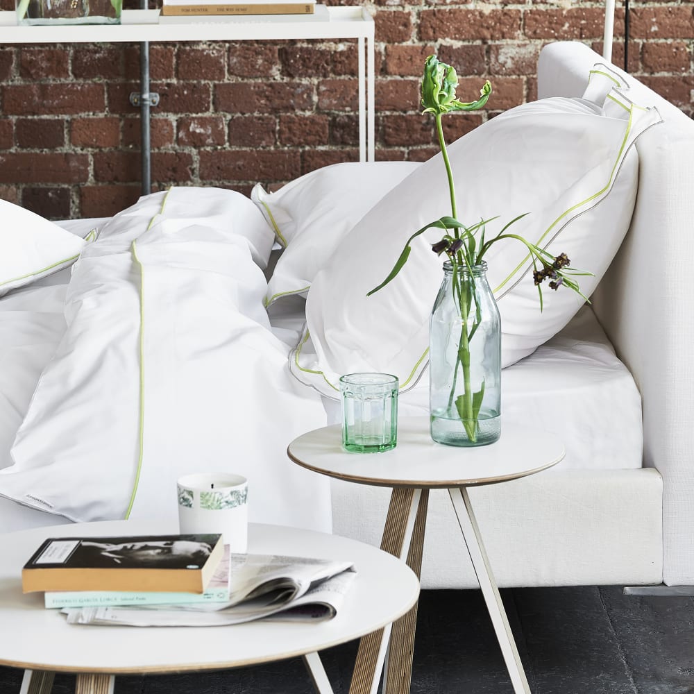 DESIGNERS GUILD Housse de couette unie en percale de coton, ASTOR