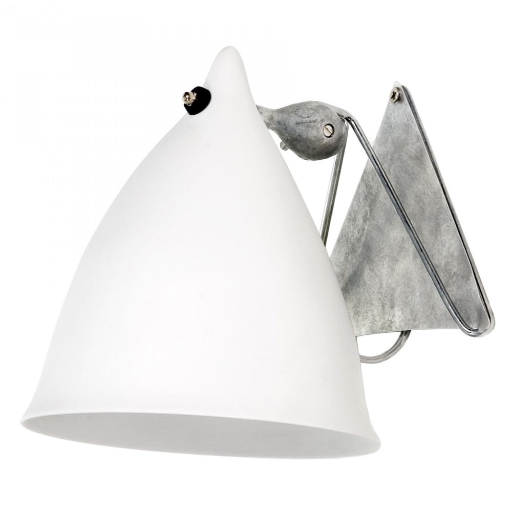 Tsé & Tsé Associées Applique en porcelaine blanche style vintage