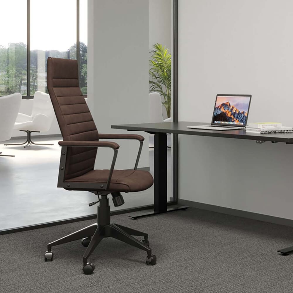 Silla oficina giratoria high marrón - Maisons du Monde