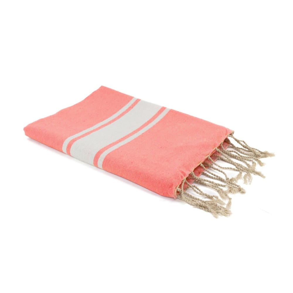 Fouta coton 100x200 orange corail
