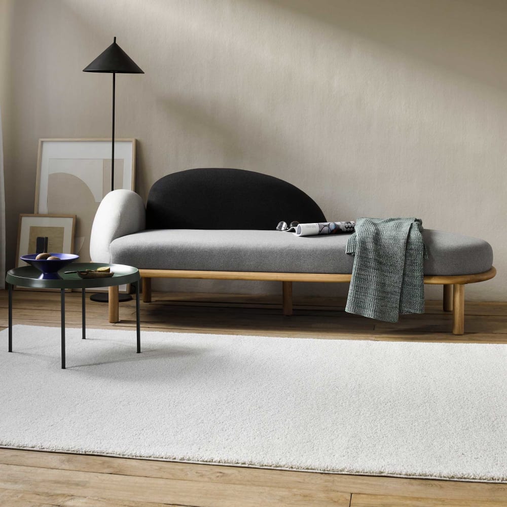 Tapis uni intemporel blanc cassé pour salon/chambre 170x120 — vue 3