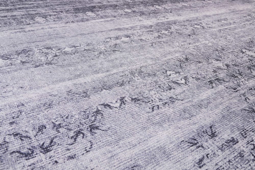 Tapis plat motif vintage gris pour une déco bohème 170x120 — vue 4
