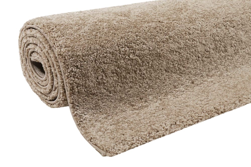 Tapis uni intemporel beige sable pour salon/chambre 200x133 — vue 4
